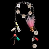 eski. original shell chain necklace "troll"