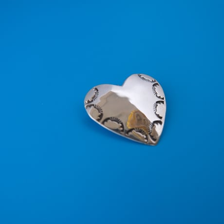 navajo / heart brooch and pendant top