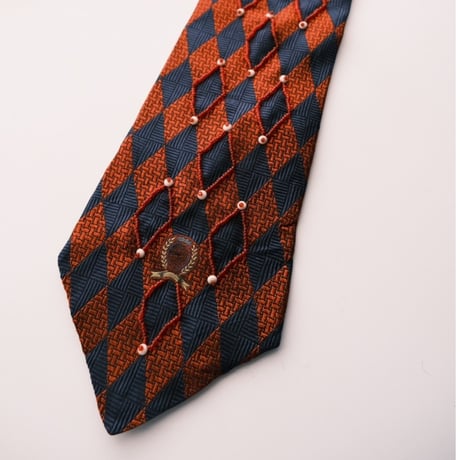 "繕う" collaboration beads embroidery necktie "argyle"
