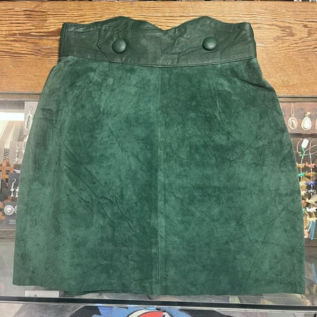 leather mini skirt