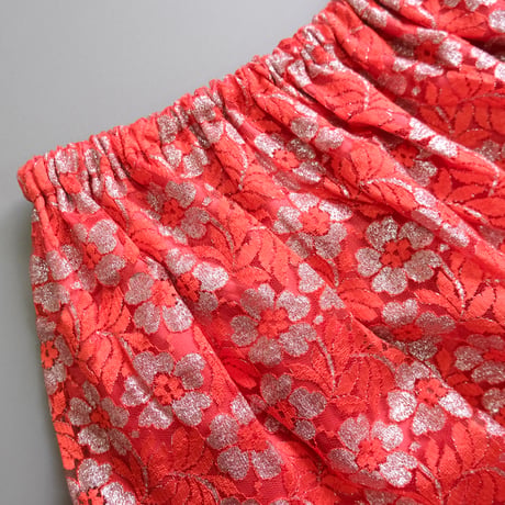 lace × flower skirt