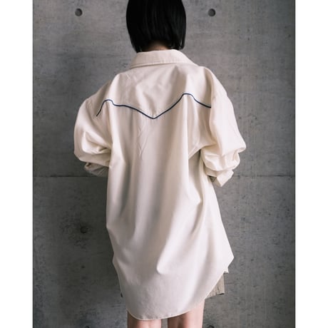 western shirt / white