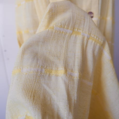 Tyrol dress "yellow × check"