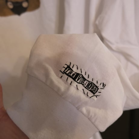 made by teddy / punk teddy L/S tee "white"