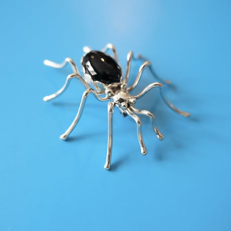 Indian jewelry/ “spider” silver brooch