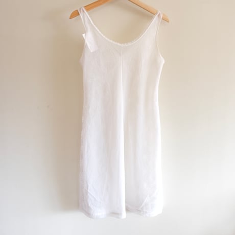 White flower designed lingerie with lace and ribbon