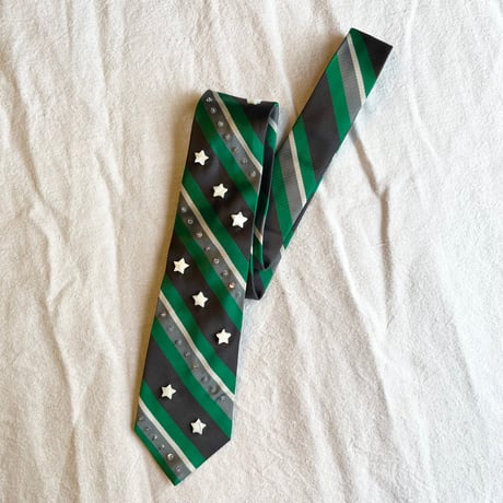 "繕う" collaboration beads embroidery necktie "⭐︎ × border"