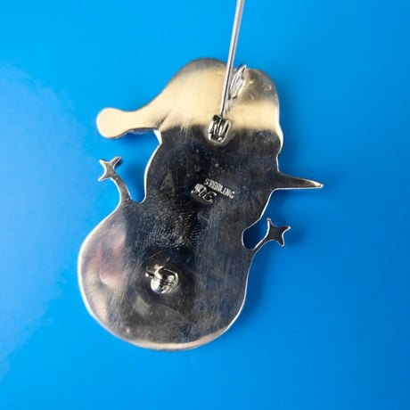 Indian jewelry / “snowman” brooch & necklace top