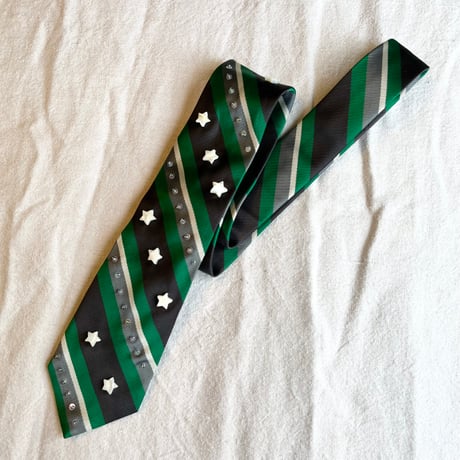 "繕う" collaboration beads embroidery necktie "⭐︎ × border"