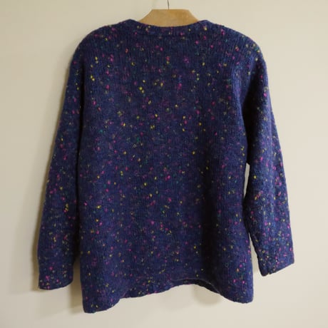 colorful nep knit cardigan