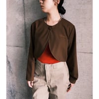 bolero jacket “brown”