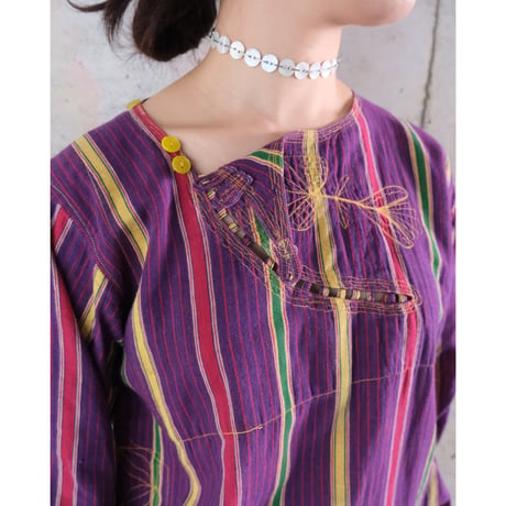 stripe cotton tops