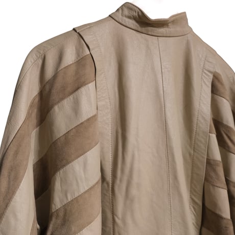 dolman sleeve leather jacket