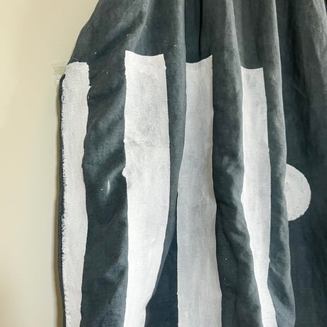 eski.  original dress / overdye × hand paint "dot"