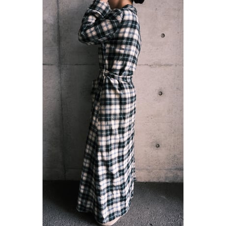 “PENDLETON” check wool lounge robe