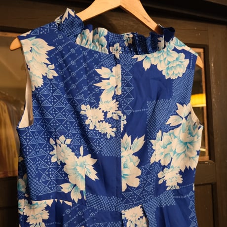 N/S flower dress / blue