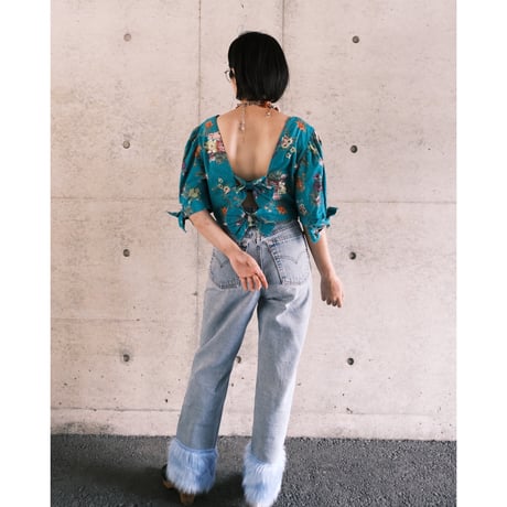 Levi's / remake denim / fake fur