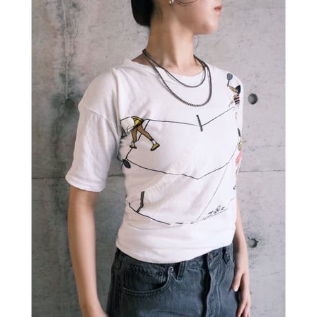 80s vintage tee "tennis"