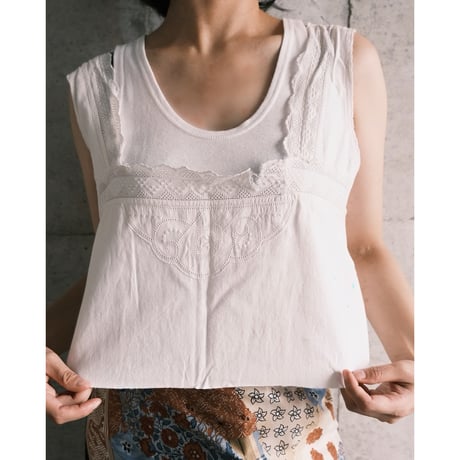 antique cotton short tops