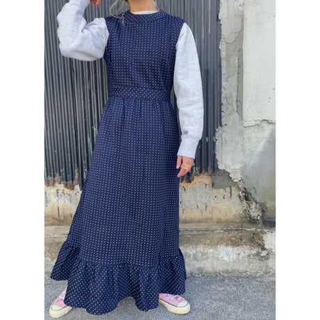 70s unknown / pin dot dress