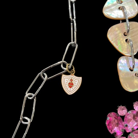 eski. original shell chain necklace "feather"