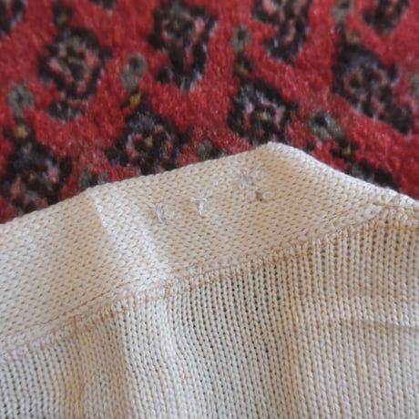 〜70s vintage lettered knit cardigan