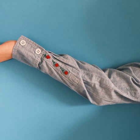 70s rose chambray shirt