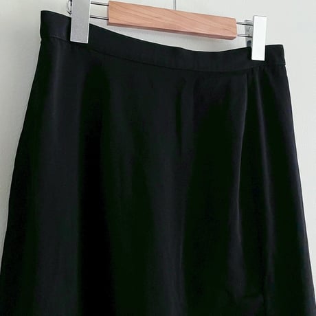 black poly skirt