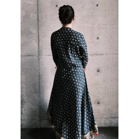 ponpon×flower dress with bell