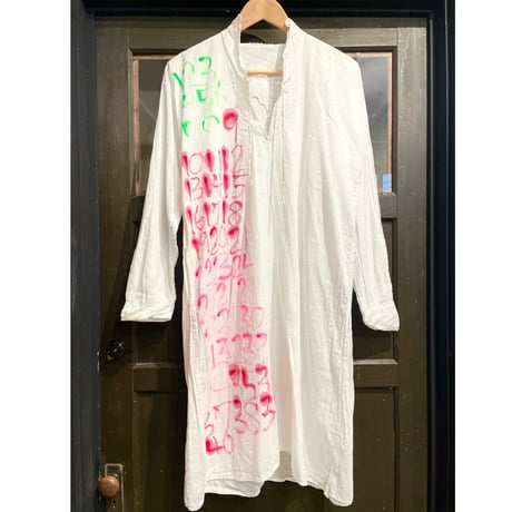 eski. × 画楽  antique linen dress