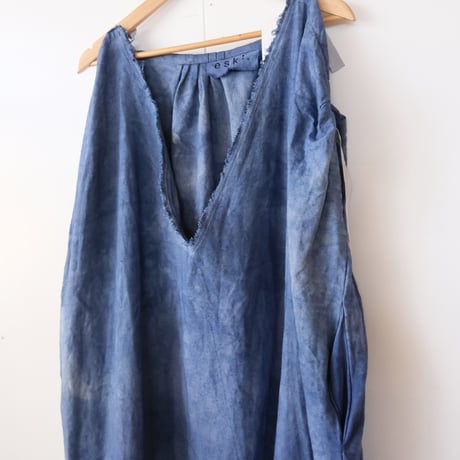 eski.  original dress / overdye "blue"
