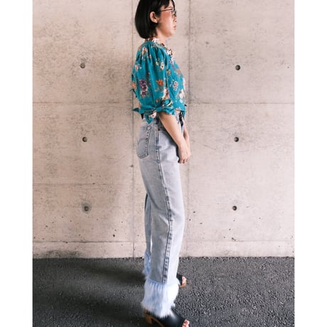 Levi's / remake denim / fake fur