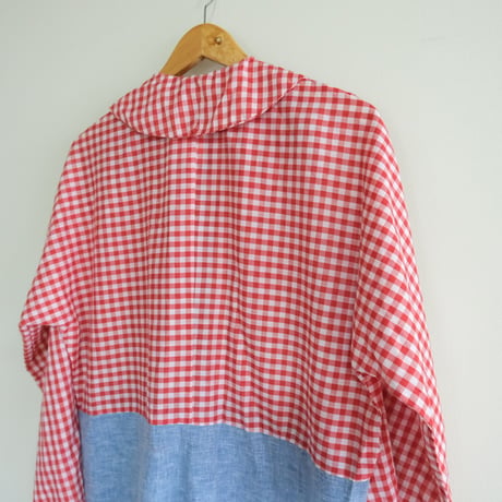 hand made / gingham ck all-in-one