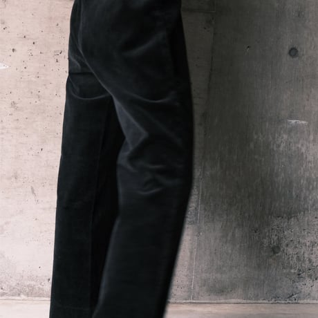 black velours pants / made in France