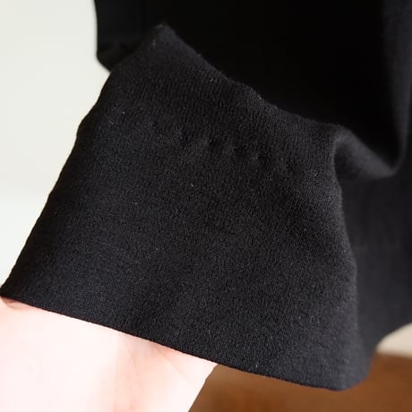 one shoulder dress black×gray with lamé