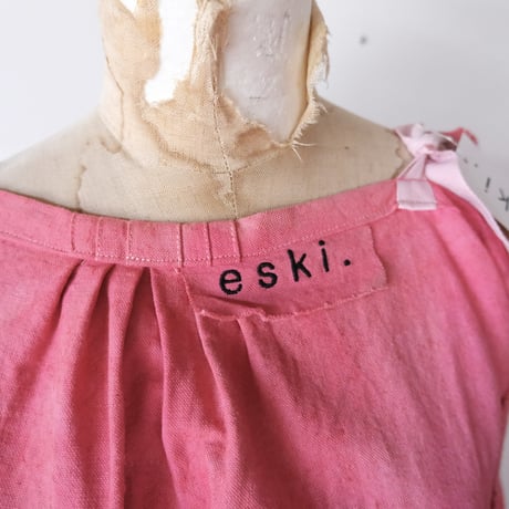 eski.  original dress / overdye "pink × ocher"
