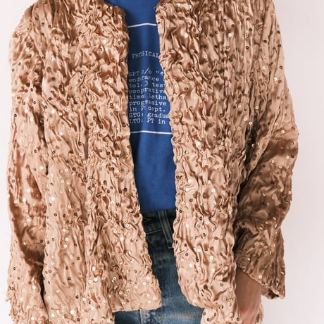 spangle jacket / champagne gold