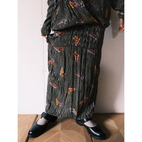 80s layered design dress