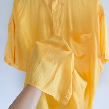 S/S silk shirt / "yellow"