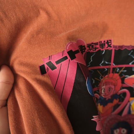 "ハート争奪戦❣️" / LS tee 【orange brown】