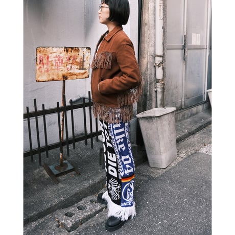 〜70s fake suède fringe jacket