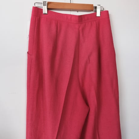 vivid pink slacks