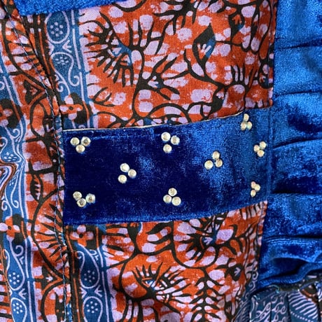African batik tops with rhinestones