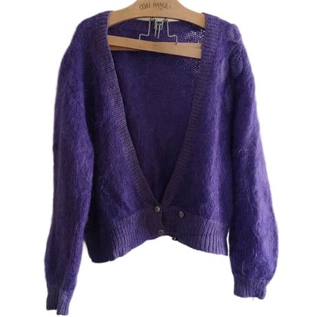 leaf embroidery knit cardigan
