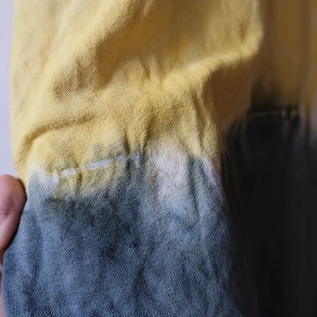 eski.  original dress / overdye "yellow × olive"