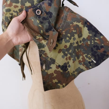German army / tent sheet porch and cape with hood