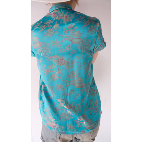 s/s china tops / blue