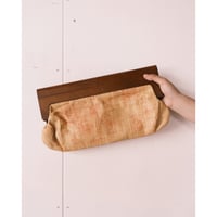Wood Frame Clutch Bag