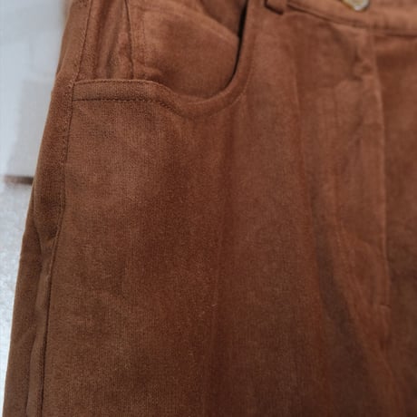 brown velours  pants
