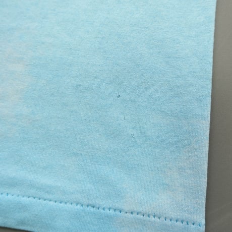 old print tee "cat" / blue